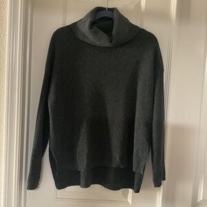 Lou & Grey Cashmere Tunic. Charcoal grey color